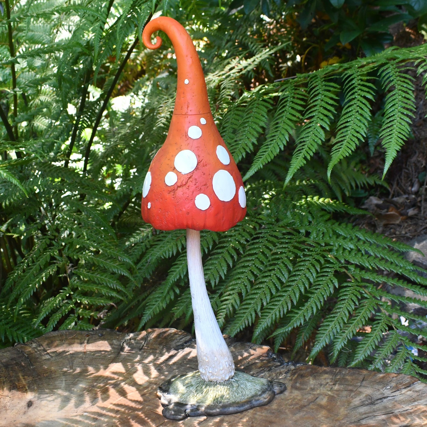 Fairy Garden Funky Tall Red Mushroom