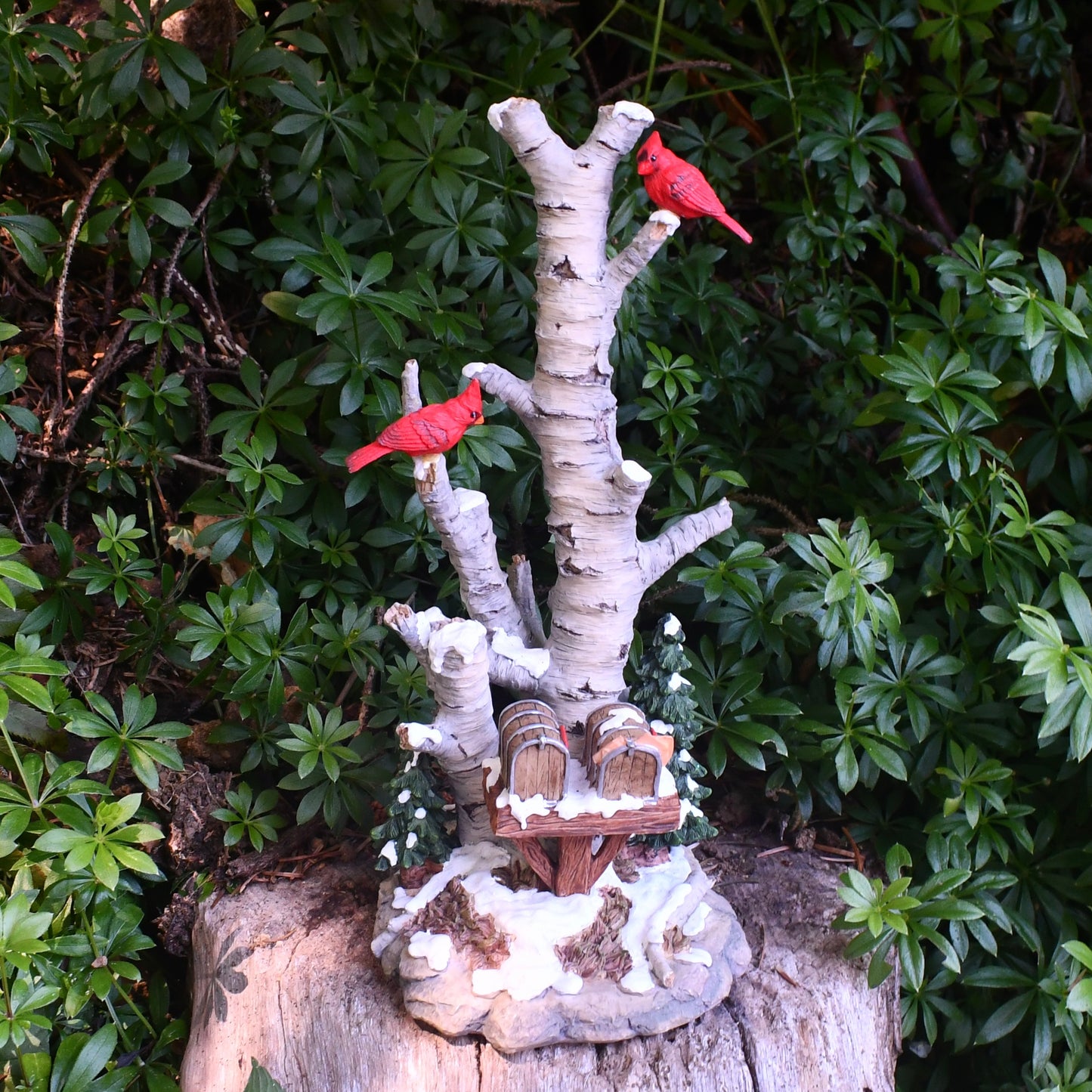 Winter Fairyland Birch Bark Mailboxes