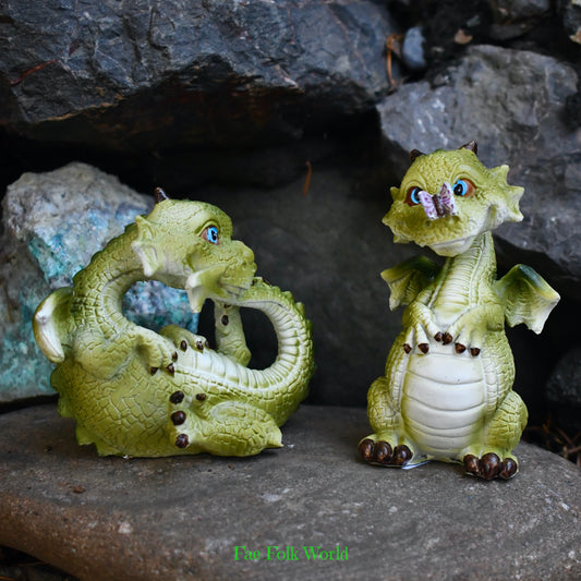 Playful Pair of Mini Dragons