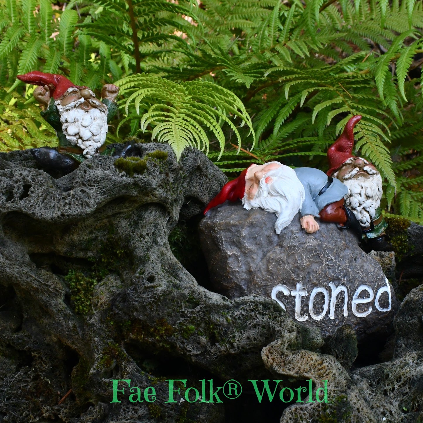 Stoned Mini Garden Gnome