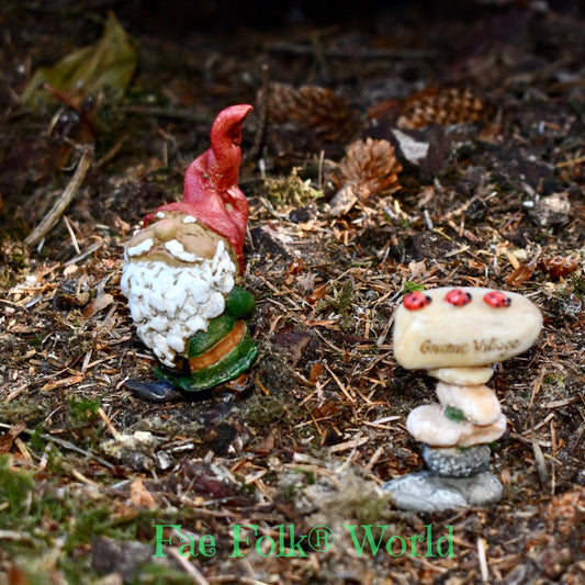 Fairy Garden Sign - Gnome Village