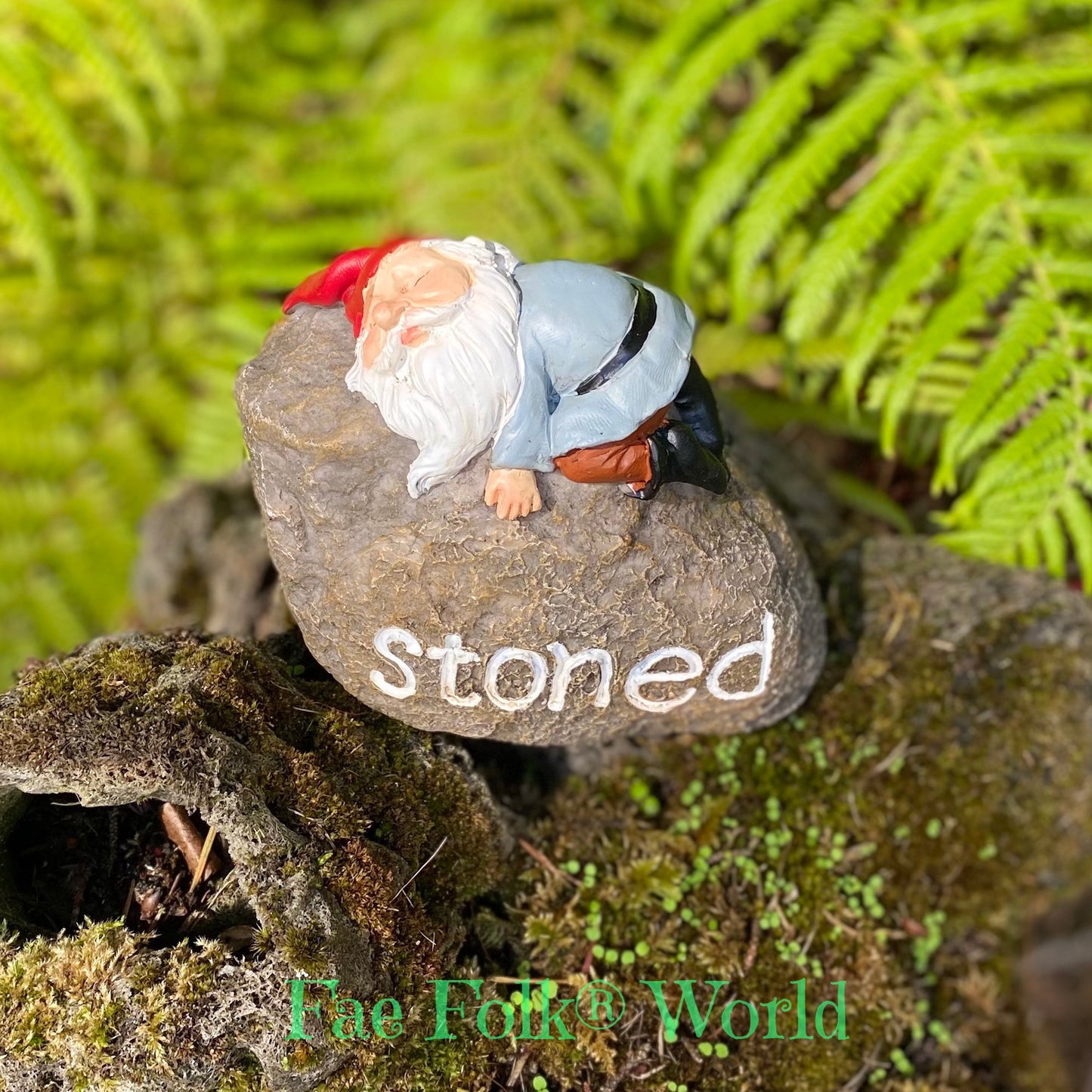 Stoned Mini Garden Gnome