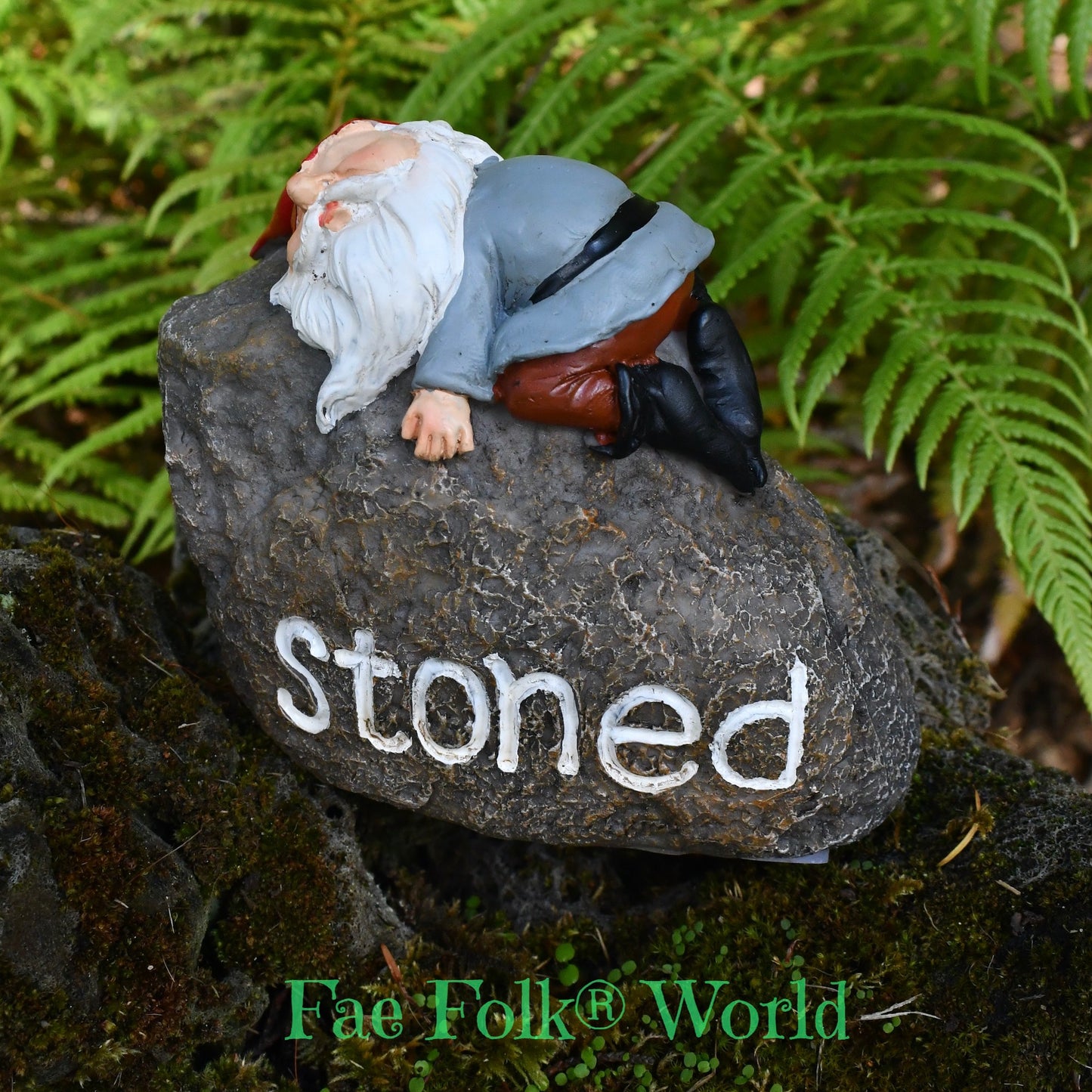 Stoned Mini Garden Gnome