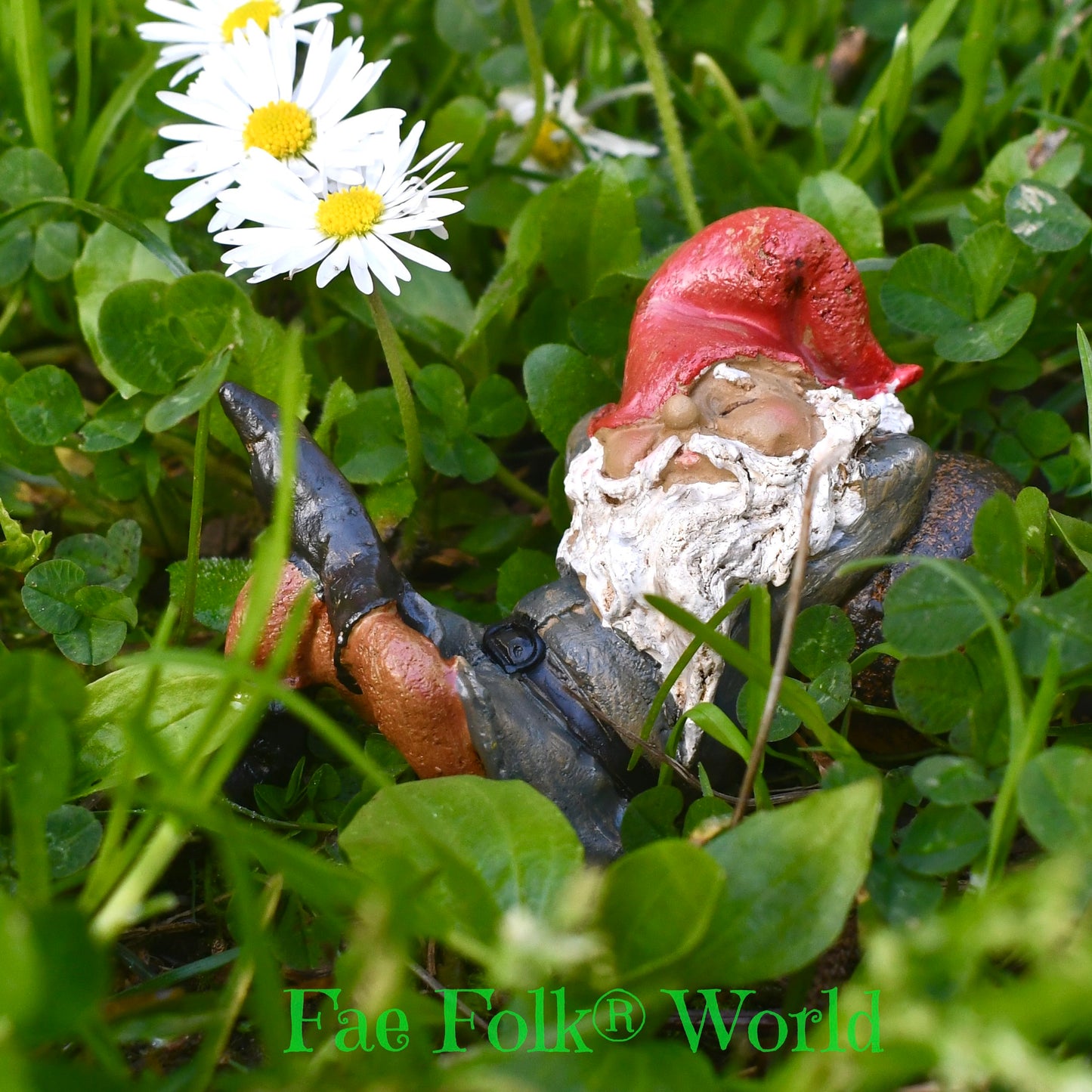Mini Garden Gnome Napping