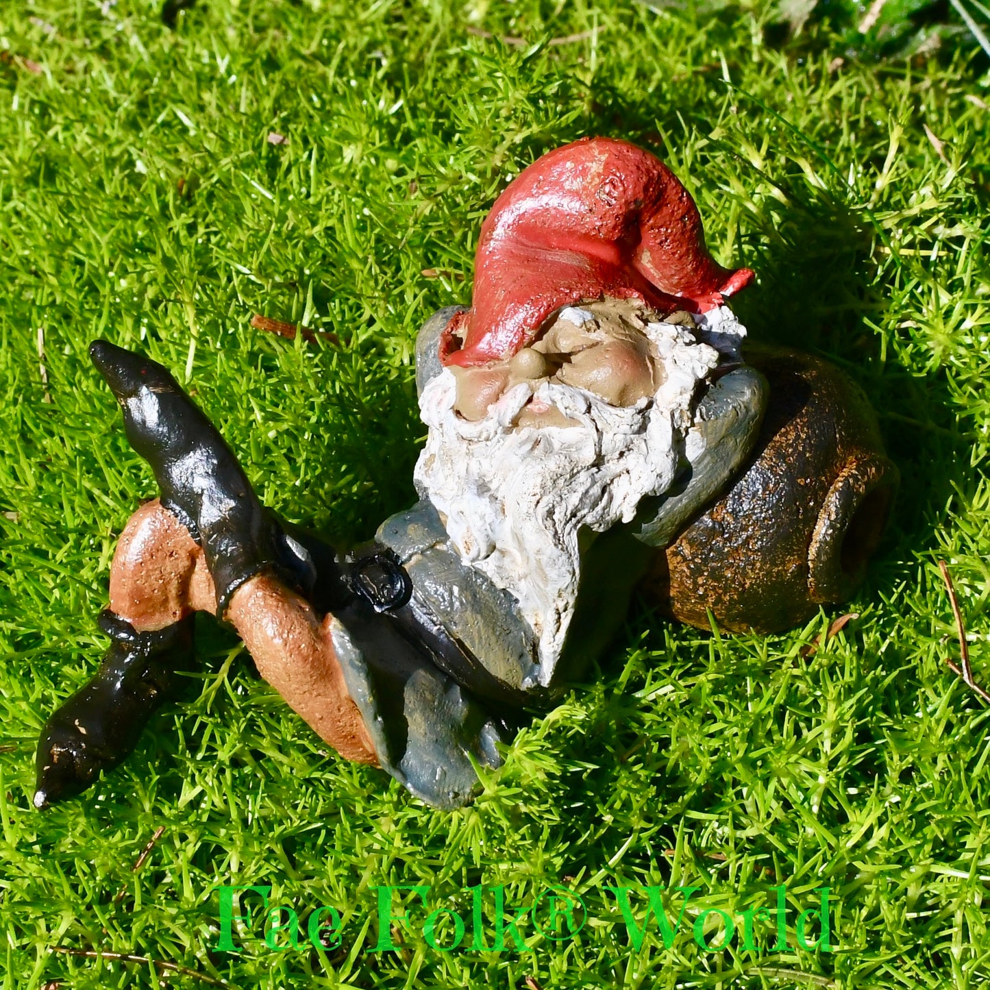 Mini Garden Gnome Napping