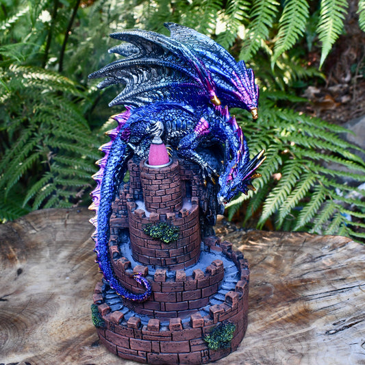 Dragon on Castle Incense Burner