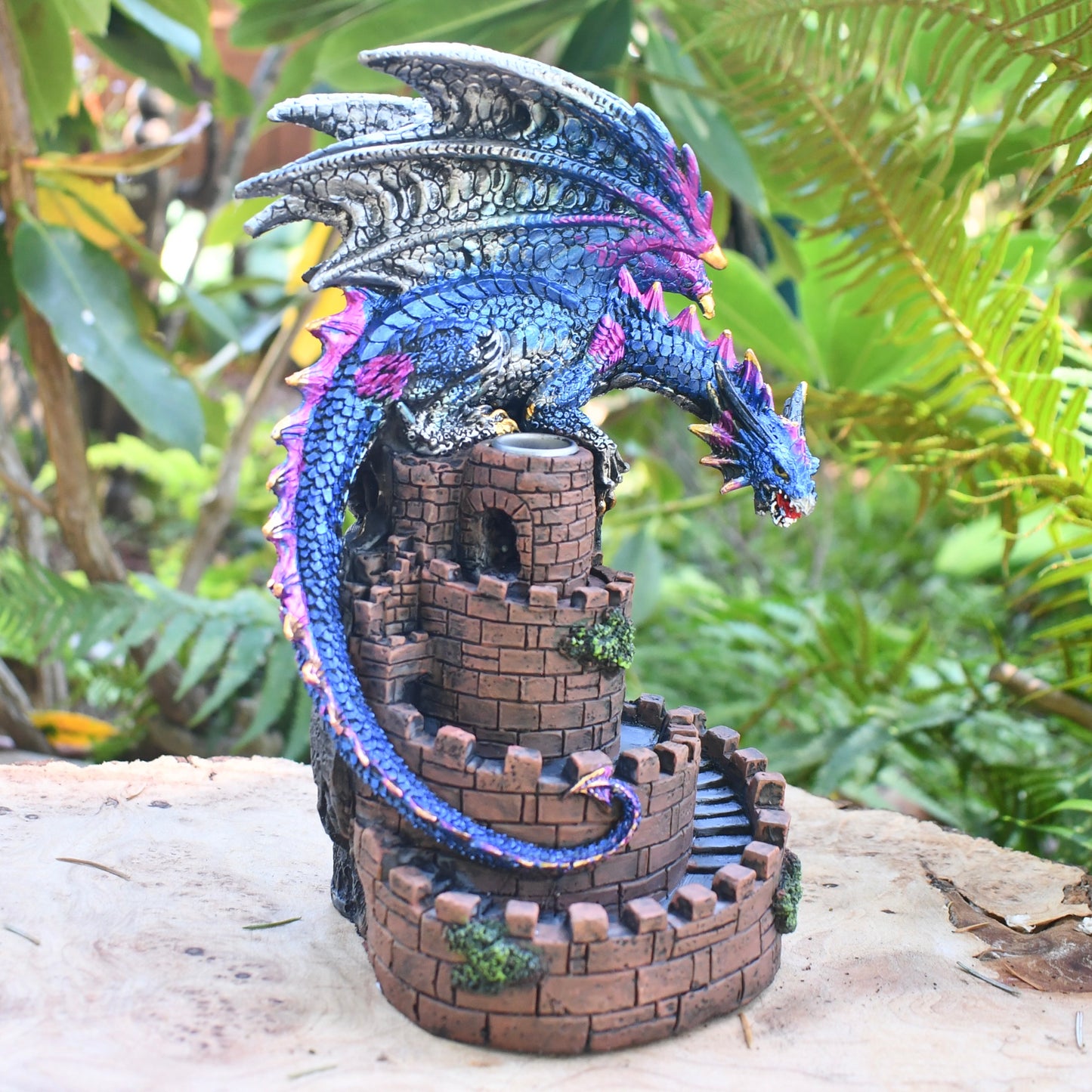 Dragon on Castle Incense Burner