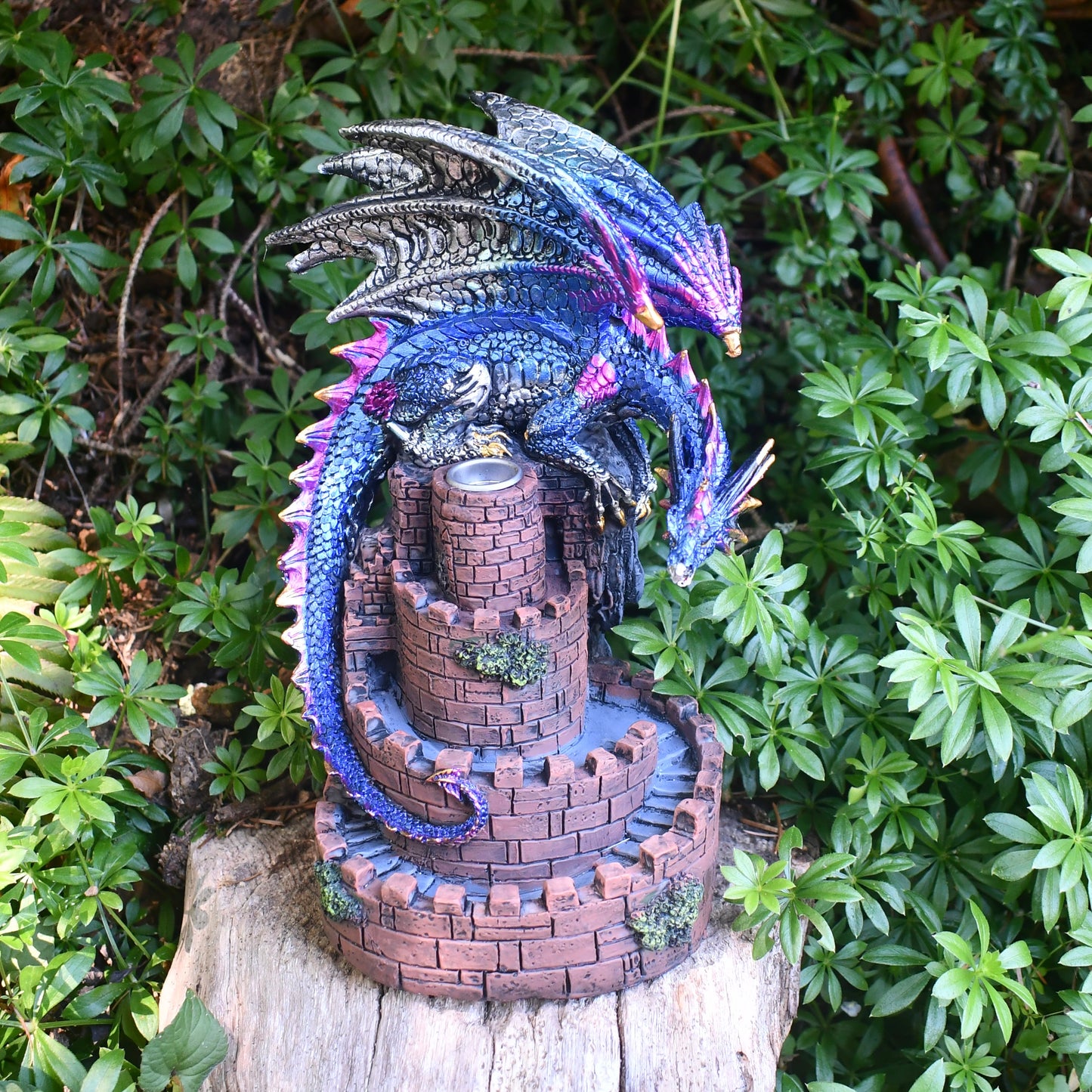 Dragon on Castle Incense Burner