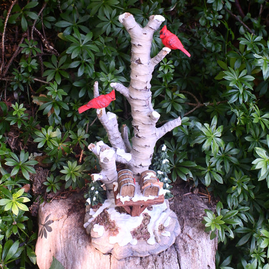 Winter Fairyland Birch Bark Mailboxes