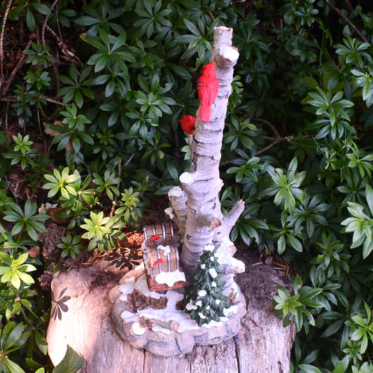Winter Fairyland Birch Bark Mailboxes