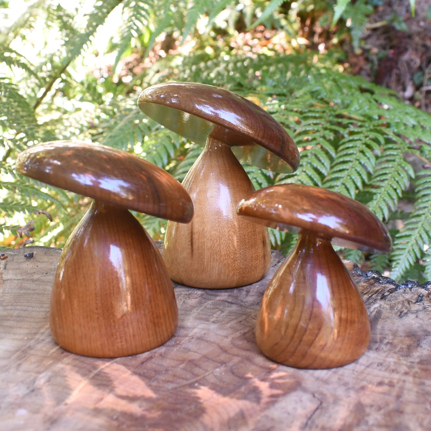 Myrtlewood Trio of Mushrooms