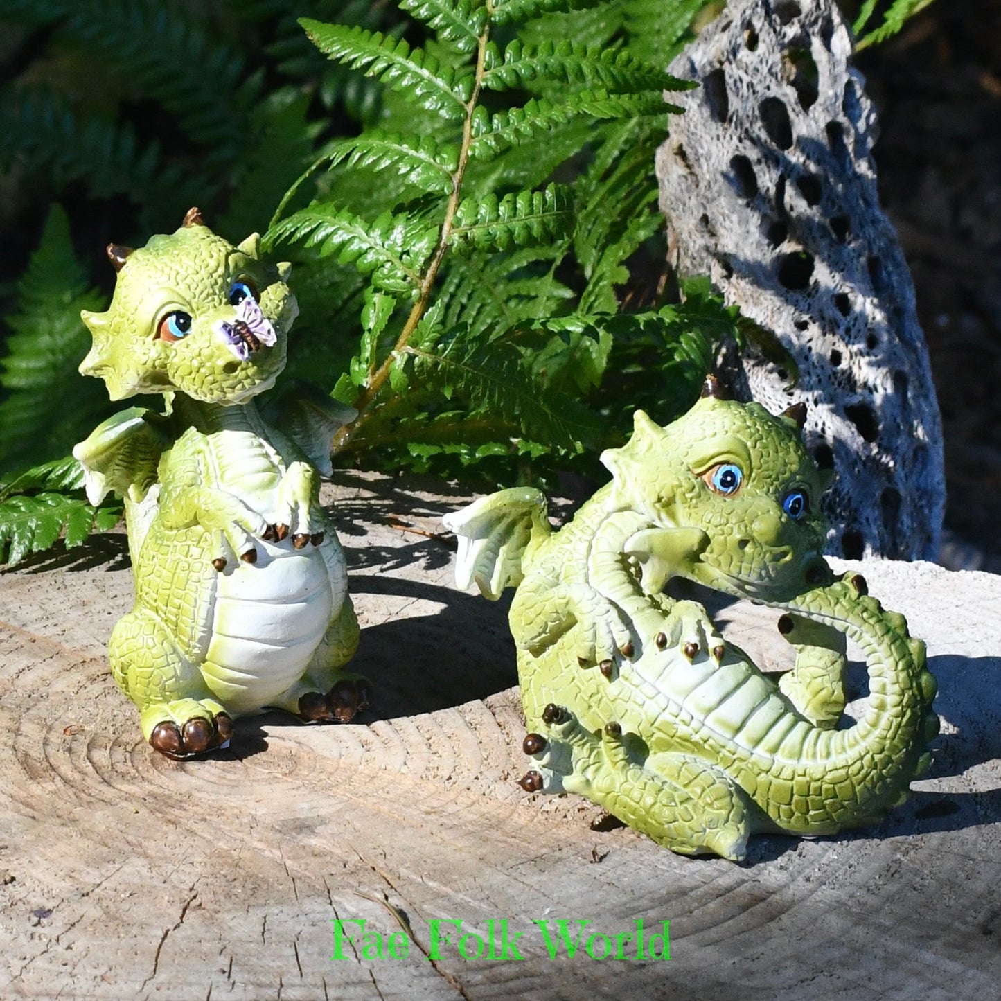 Playful Pair of Mini Dragons