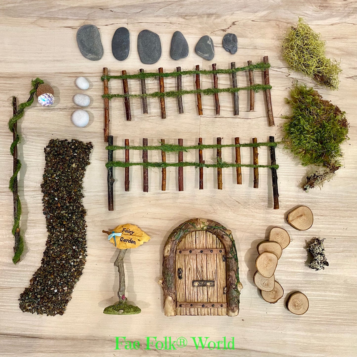 Fairy Garden Kit with 9 unique items
