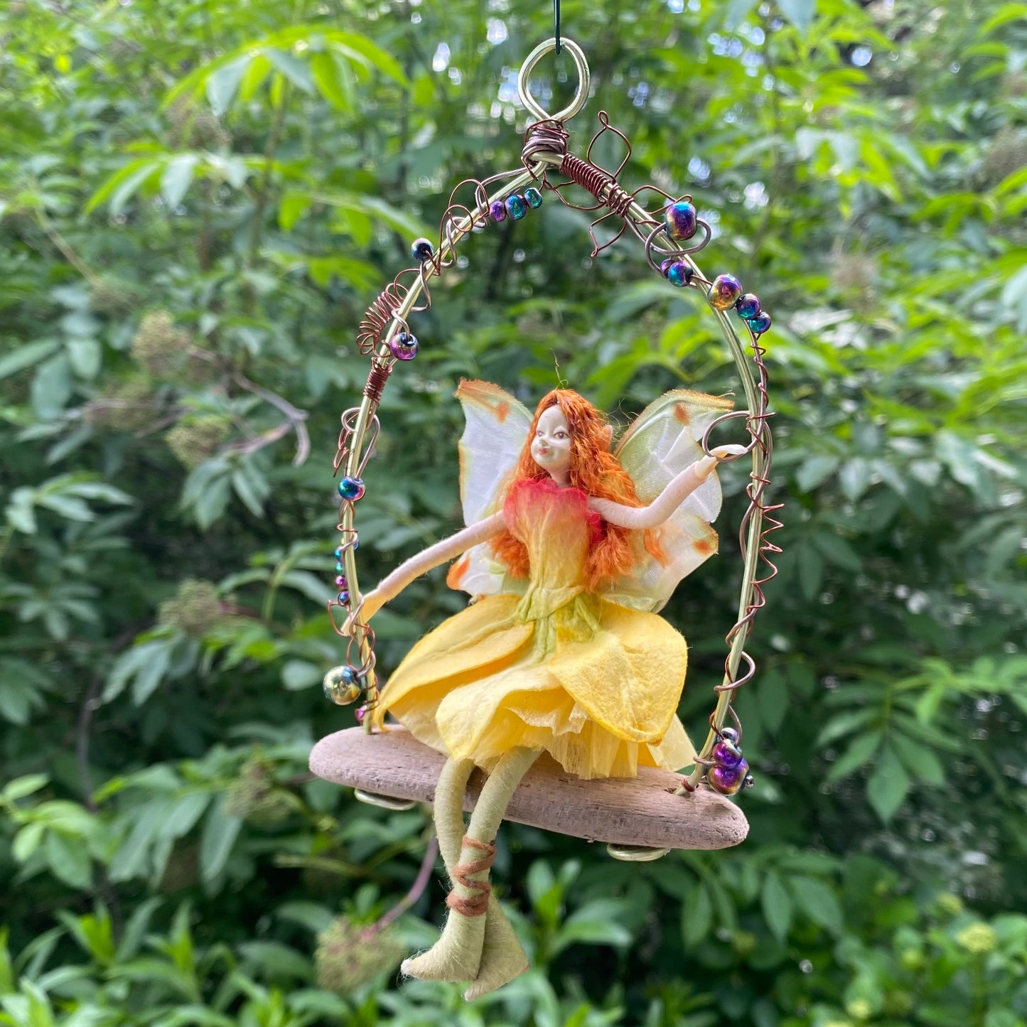 Handcrafted Fairy Garden Swing