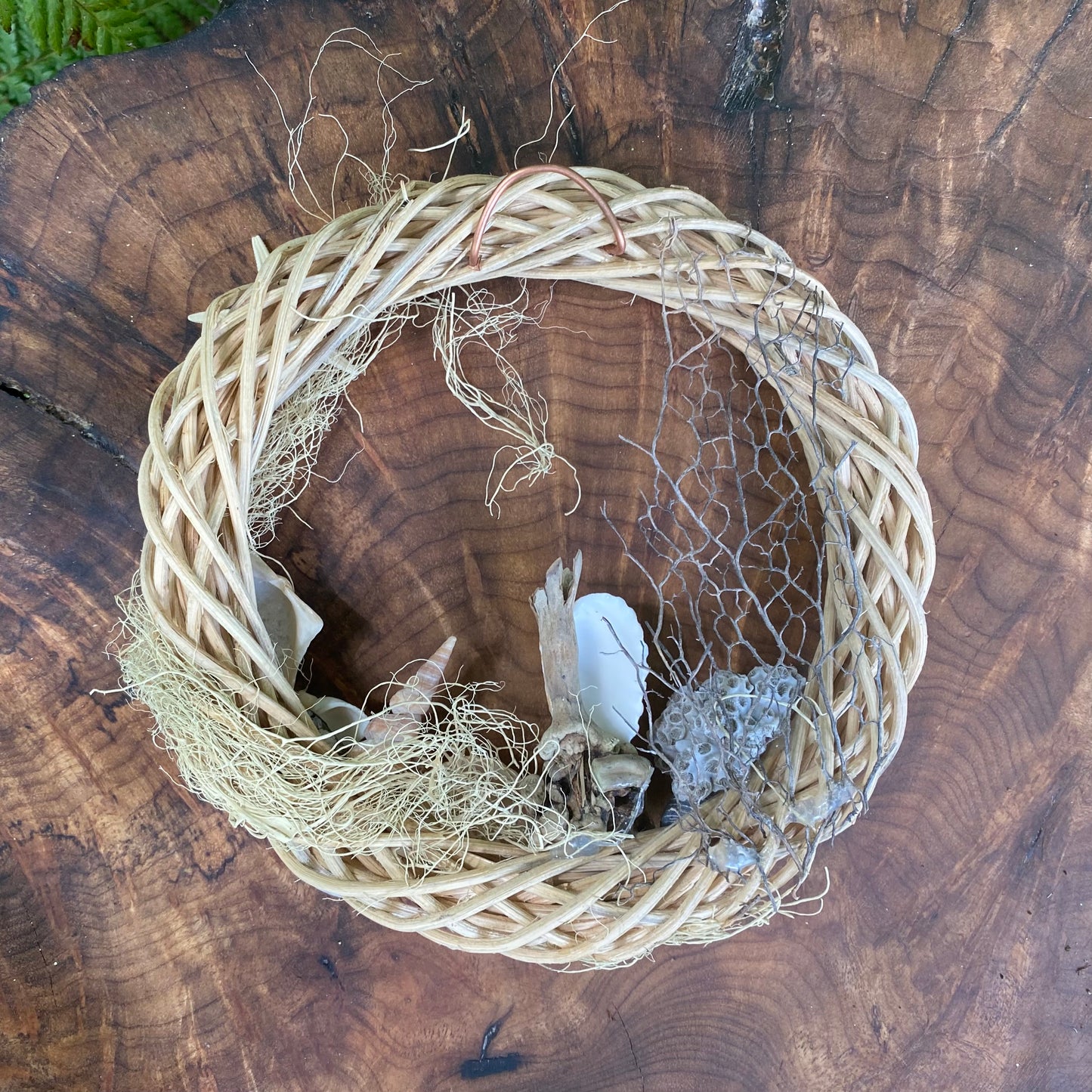 Handcrafted Coastal Seashell Wreath