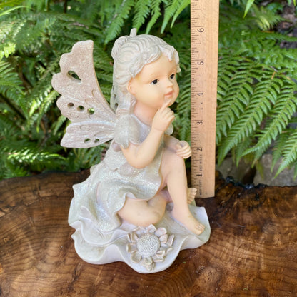 Lilypad Cherub Fairy - Thinker