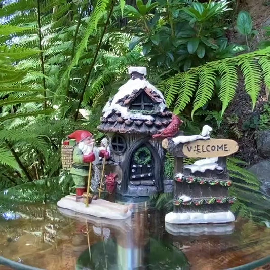 Winter Fairyland Pinecone Cottage