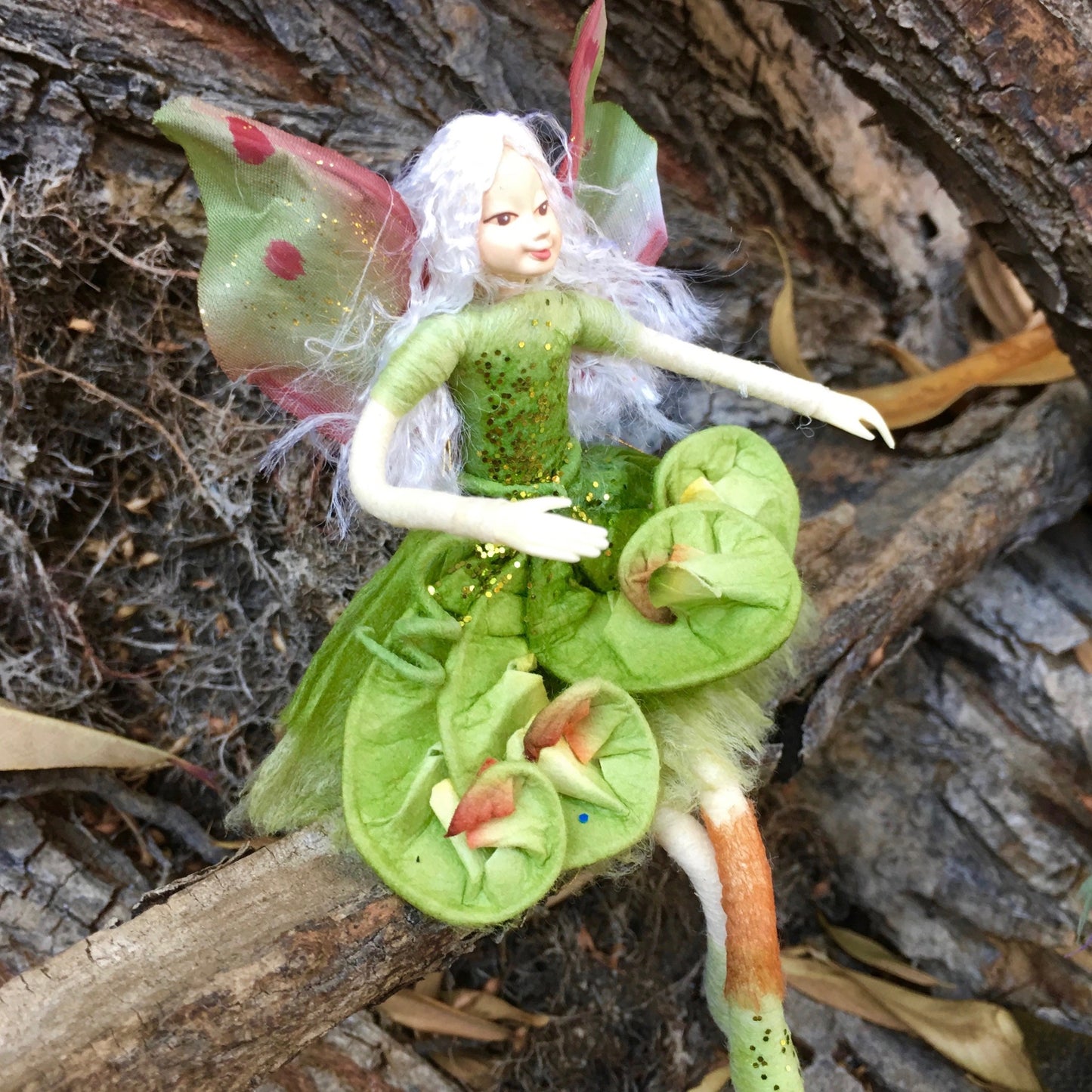 Fae Folk World Winged Flower Fairy Fern