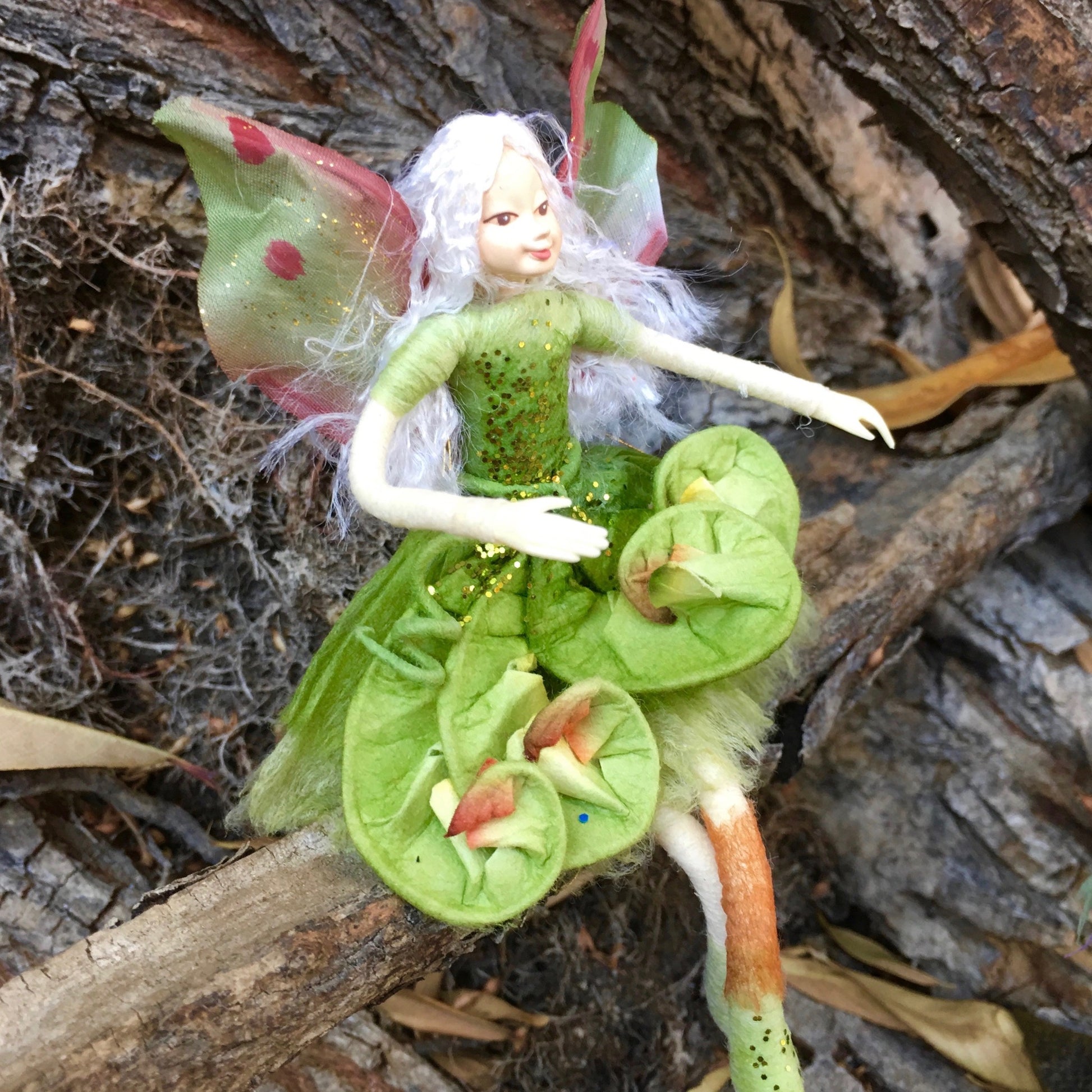 Fae Folk World Winged Flower Fairy Fern