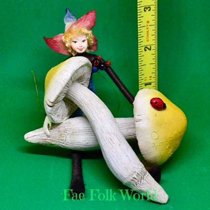 Fairy Garden Yellow Mushroom Set