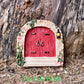 Fairy Door - Rounded Red Double Doors