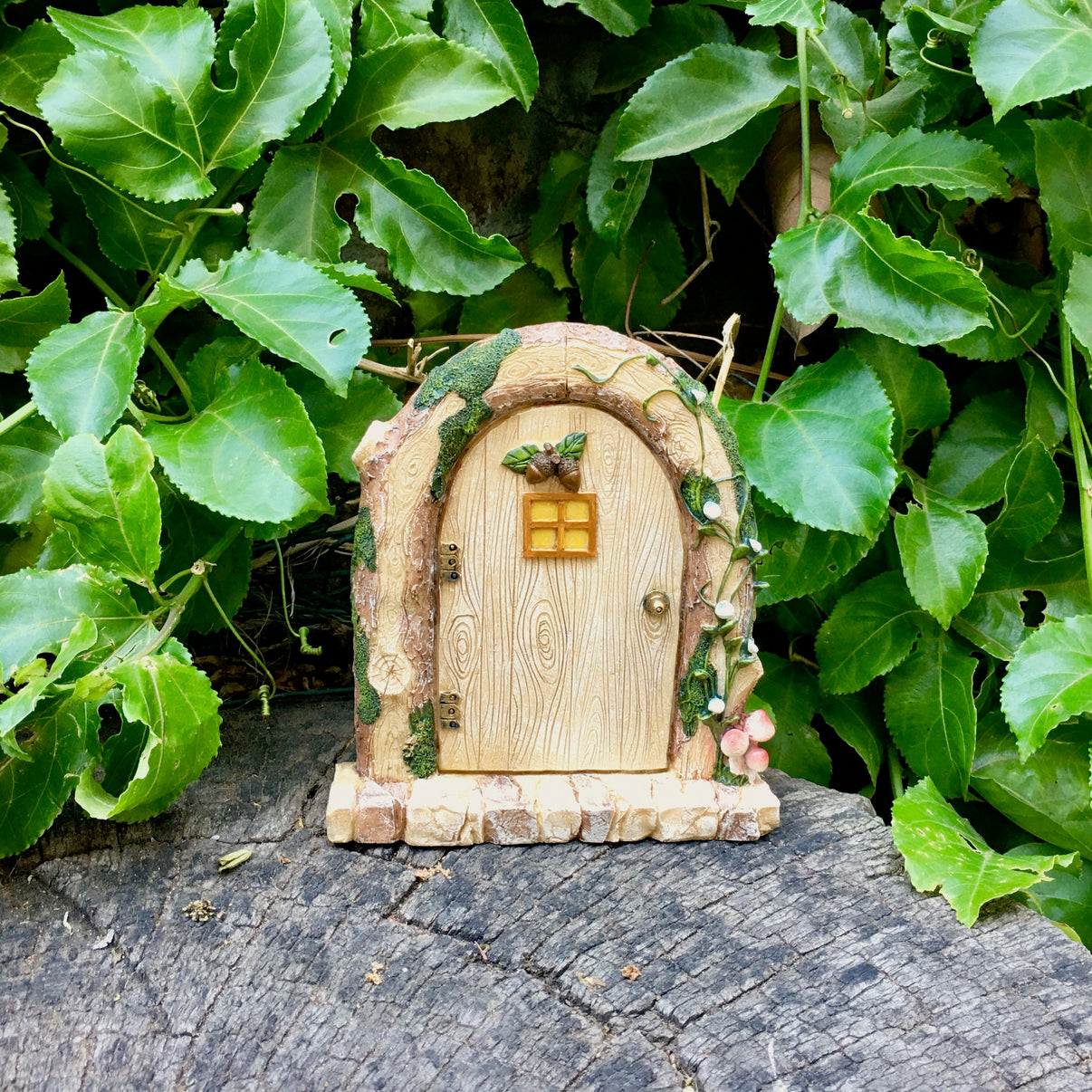 Fairy door for trees outdoor garden accessories miniature decor magic enchanted tree stump resin wall hanging gifts