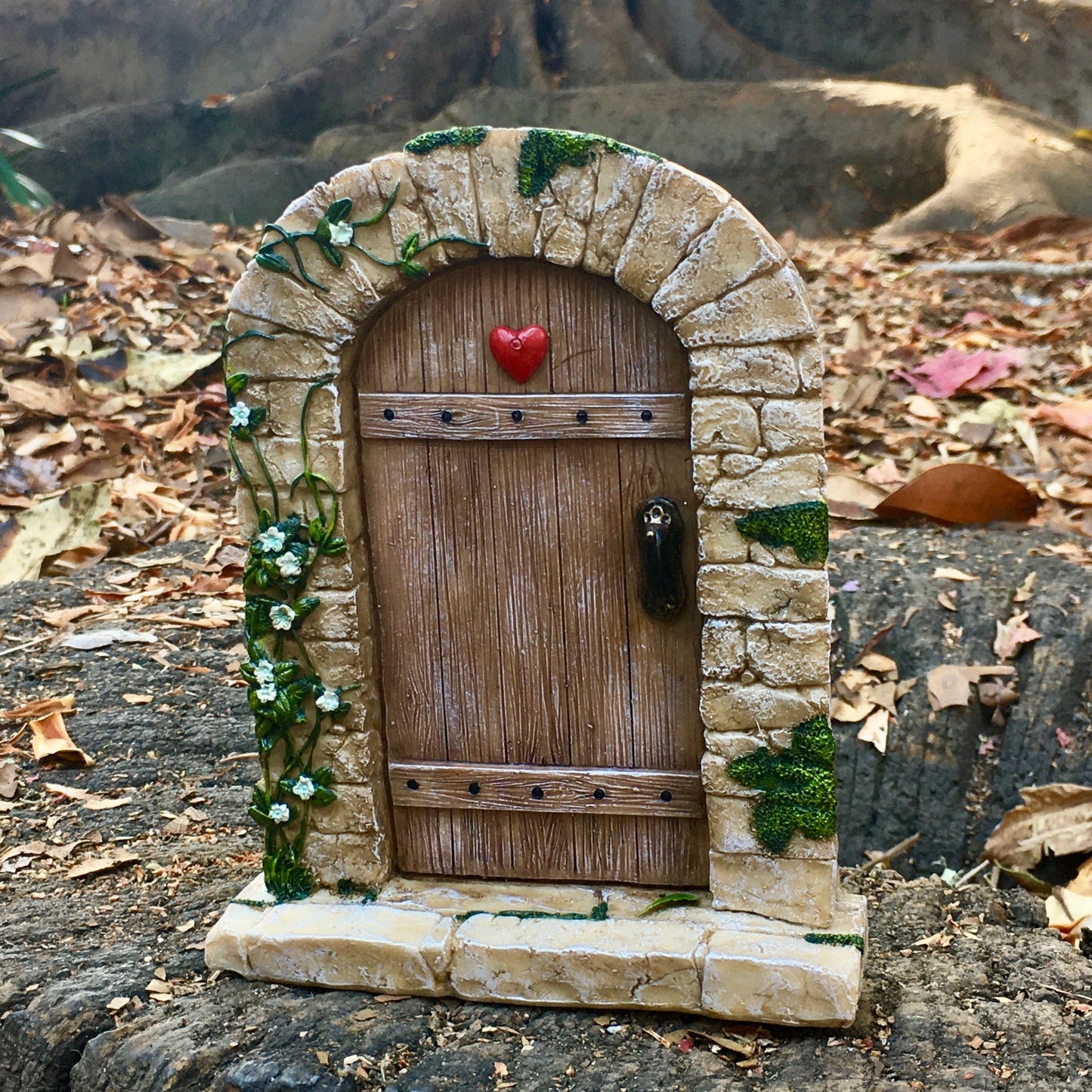Fairy Door - Cobblestone Frame with Heart