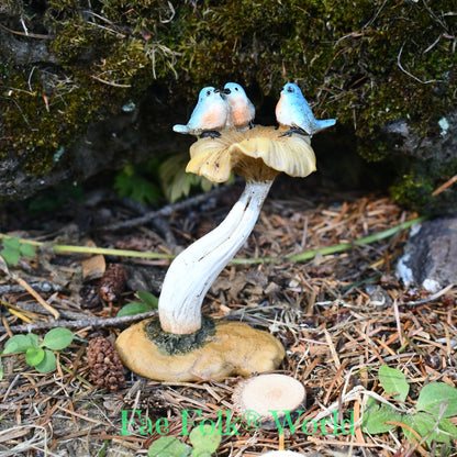 Tiny Mushroom Bird Bath