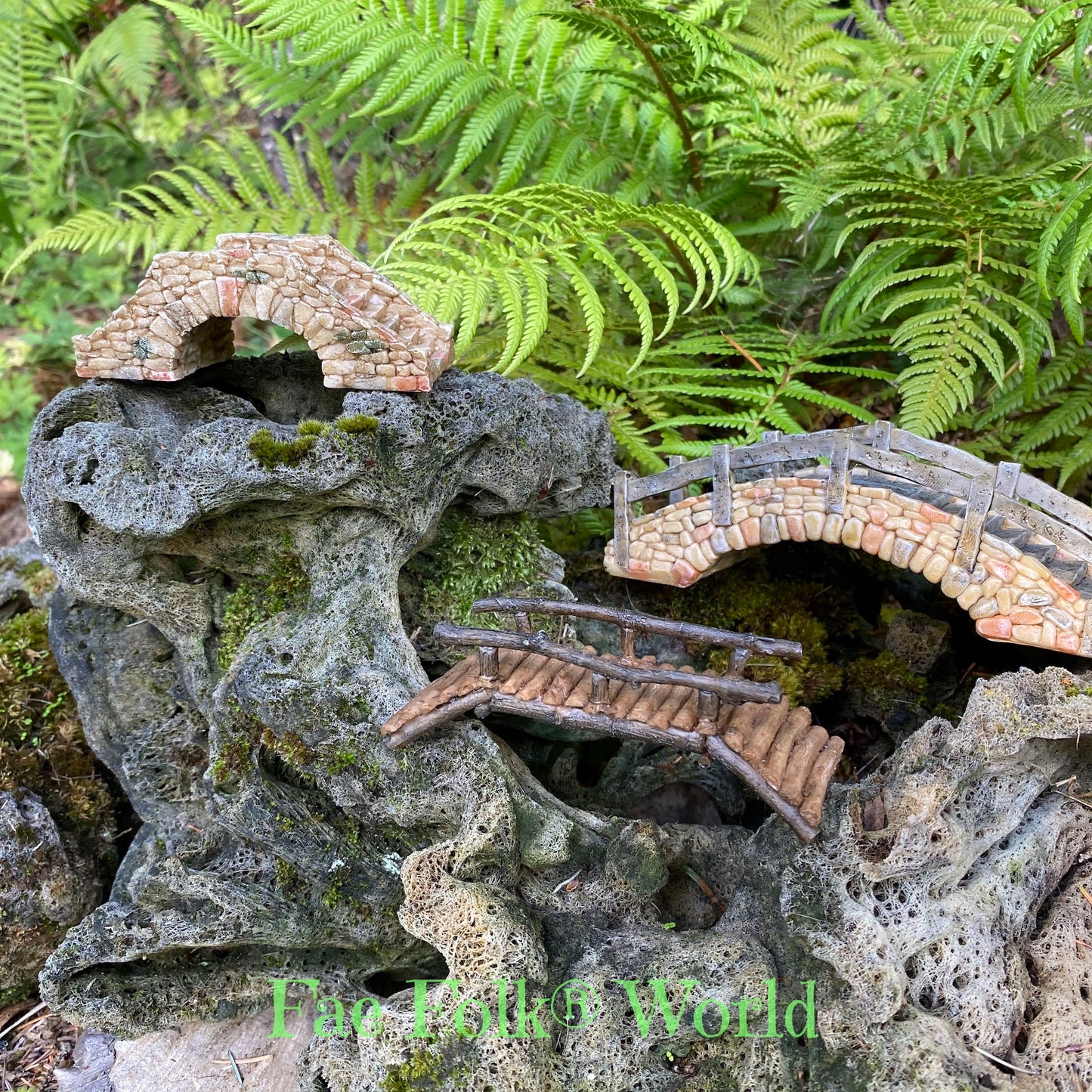 Fairy Garden Wooden Bridge