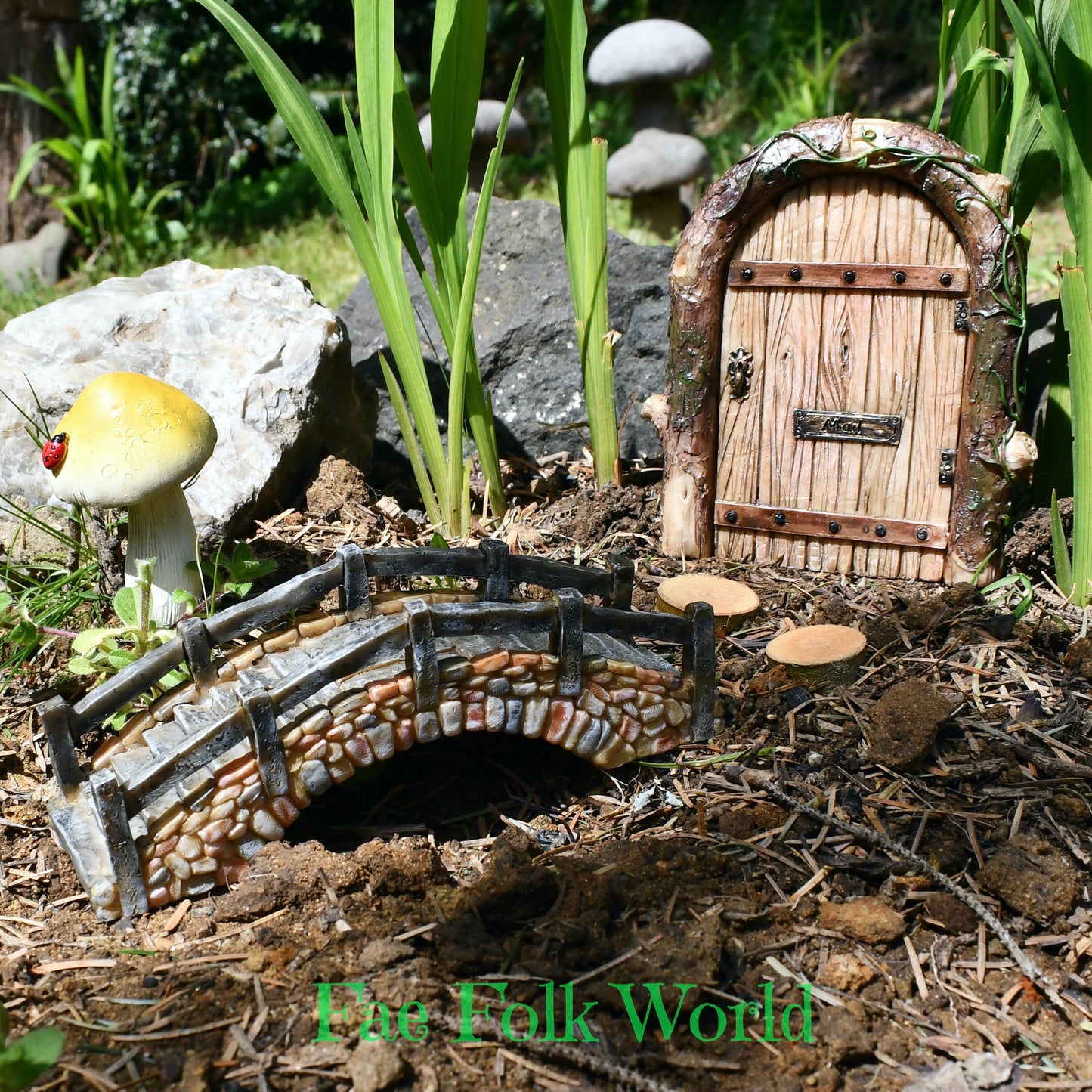 Fairy Garden Lg Cobblestone Bridge