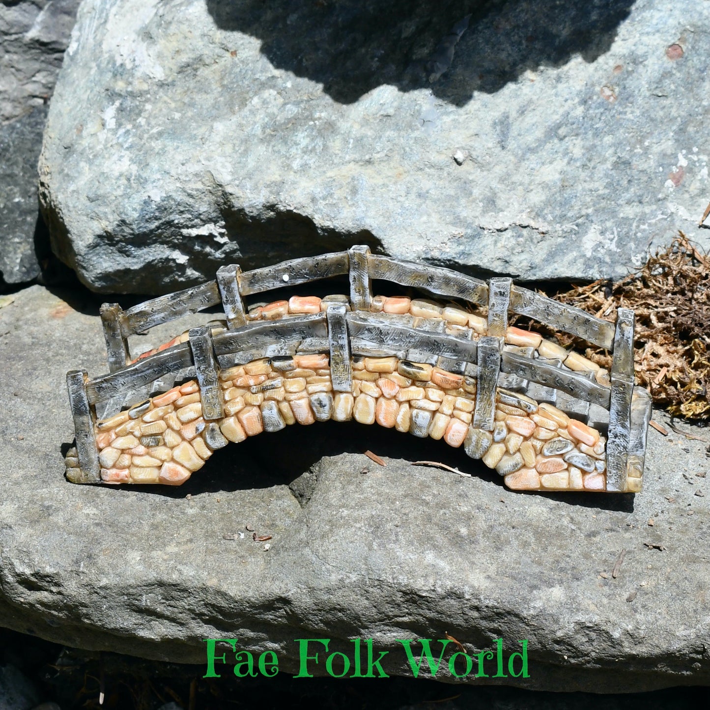 Fairy Garden Lg Cobblestone Bridge