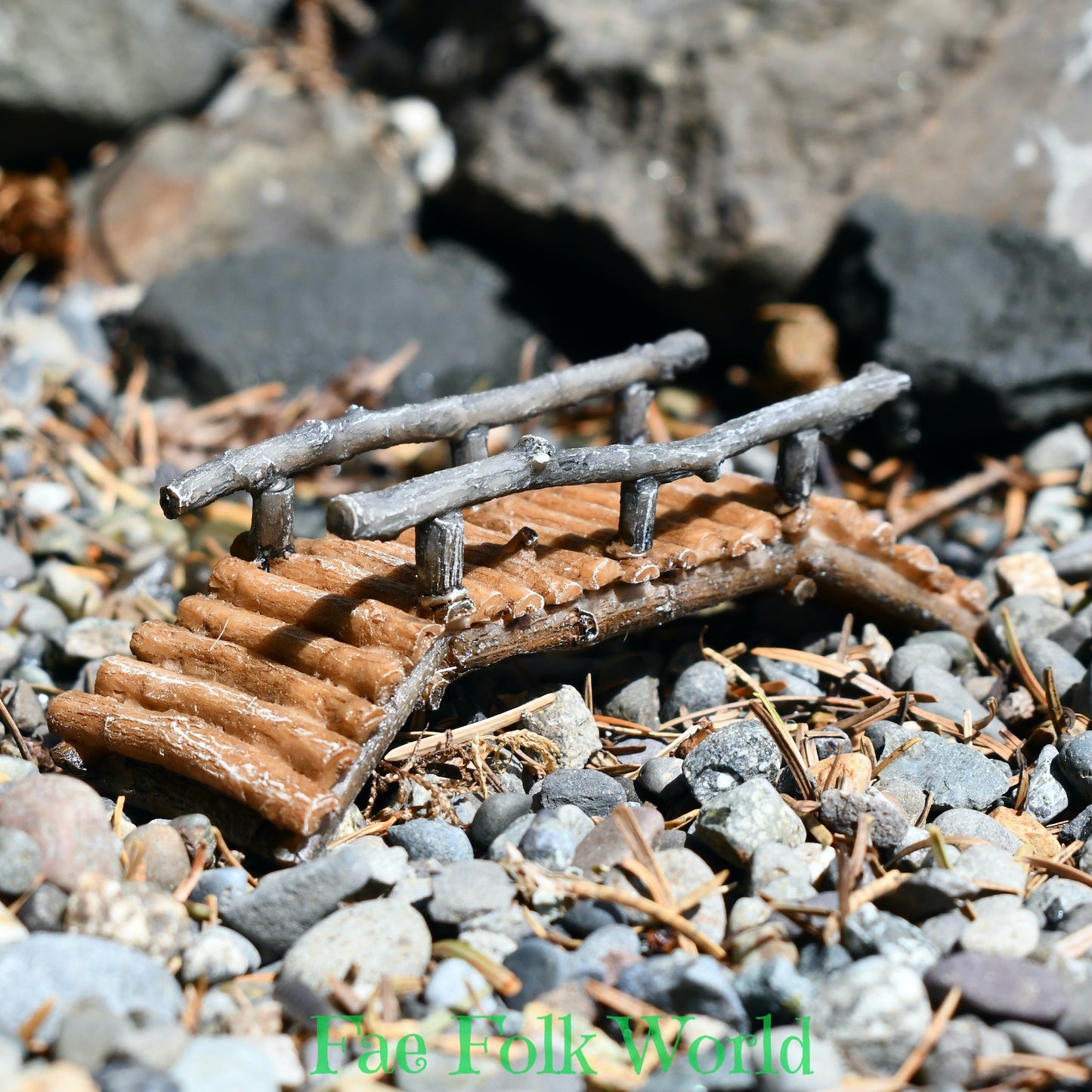 Fairy Garden Wooden Bridge